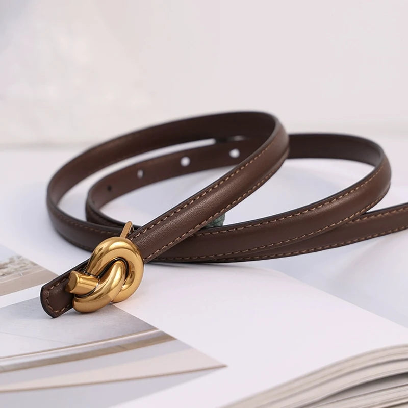 Ceinture Cuir Élégante Femme