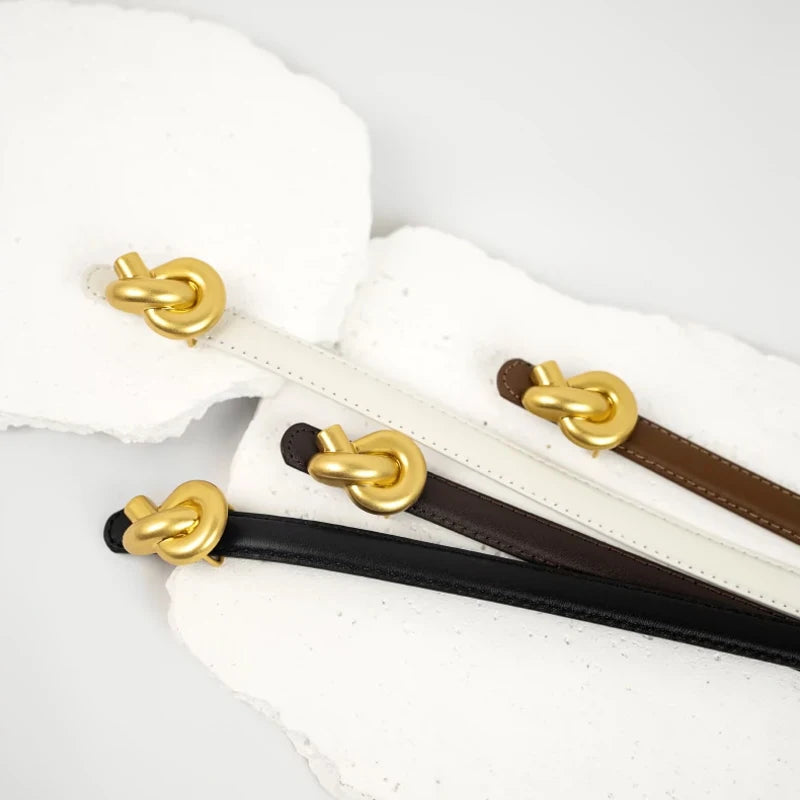 Ceinture Cuir Élégante Femme