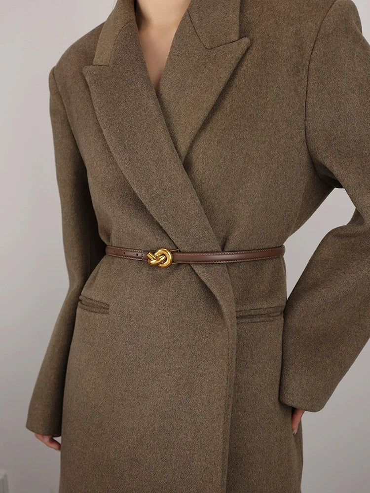 Ceinture Cuir Élégante Femme